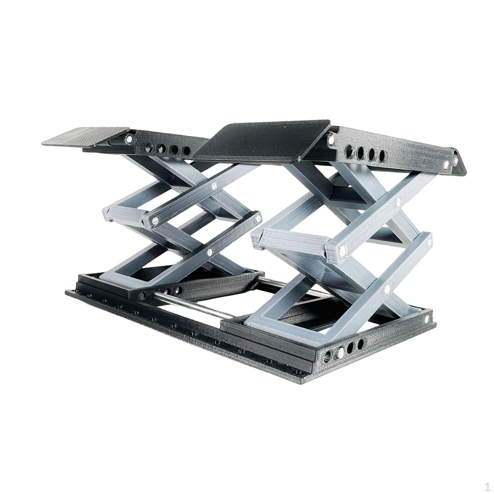 

Miniature Lifting Platform for RC Models, Portable Stand 1:18 Scale Display Table, Black