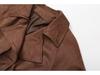 2024 Autumn Women's European & American Style Double-Button Lapel Trench Coat