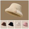 Warmer Plush Basin Cap Temperament Anti-cold Bucket Hat Elegant Winter Fisherman Hat  Men