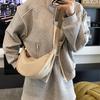 Casual Simple Dumpling Bag Nylon Canvas Bag Female Messenger Bag Versatile Breast Bag Lightweight Underarm Bag