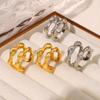 18K Gold-Plated Openwork Geometric Ring: European & American Style, Adjustable Copper Index Finger Accessory