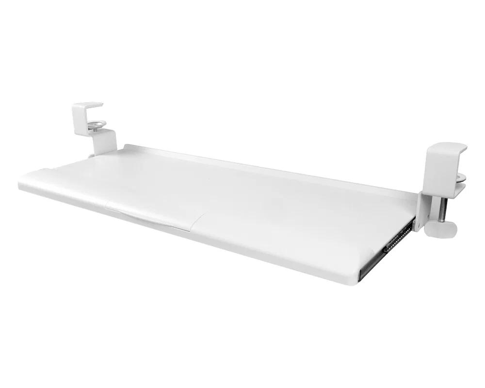 White Keyboard Drawer, Under Desk Hdwr Solidhand-Kt08W