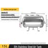 Junlun 15L Horizontal Stainless Steel Air Storage Tank CN Plug (adapter Included)