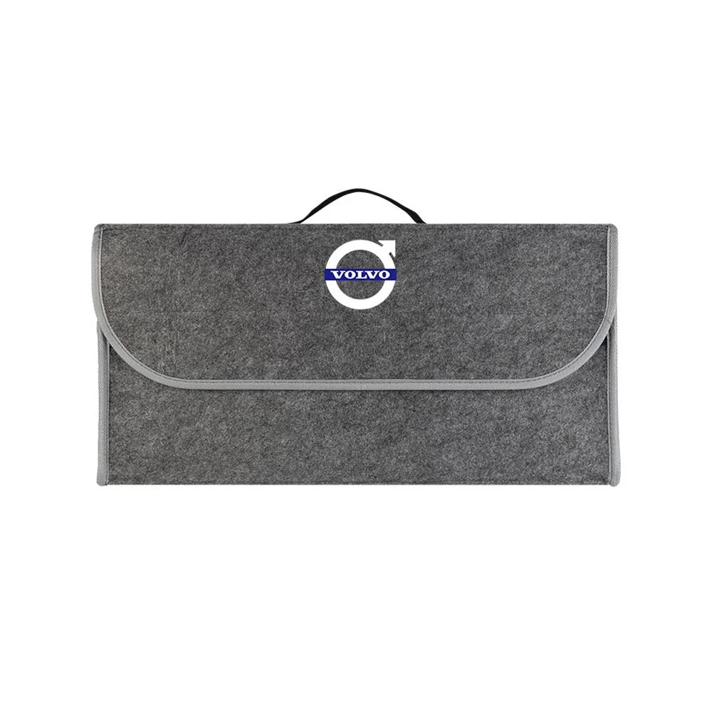Car Trunk Storage Bag Felt Cloth Organizer Box Auto Accessories For Volvo V40 V60 V90 XC60 XC40 XC90 S60 S90 C50 S40 C70 Rdesign