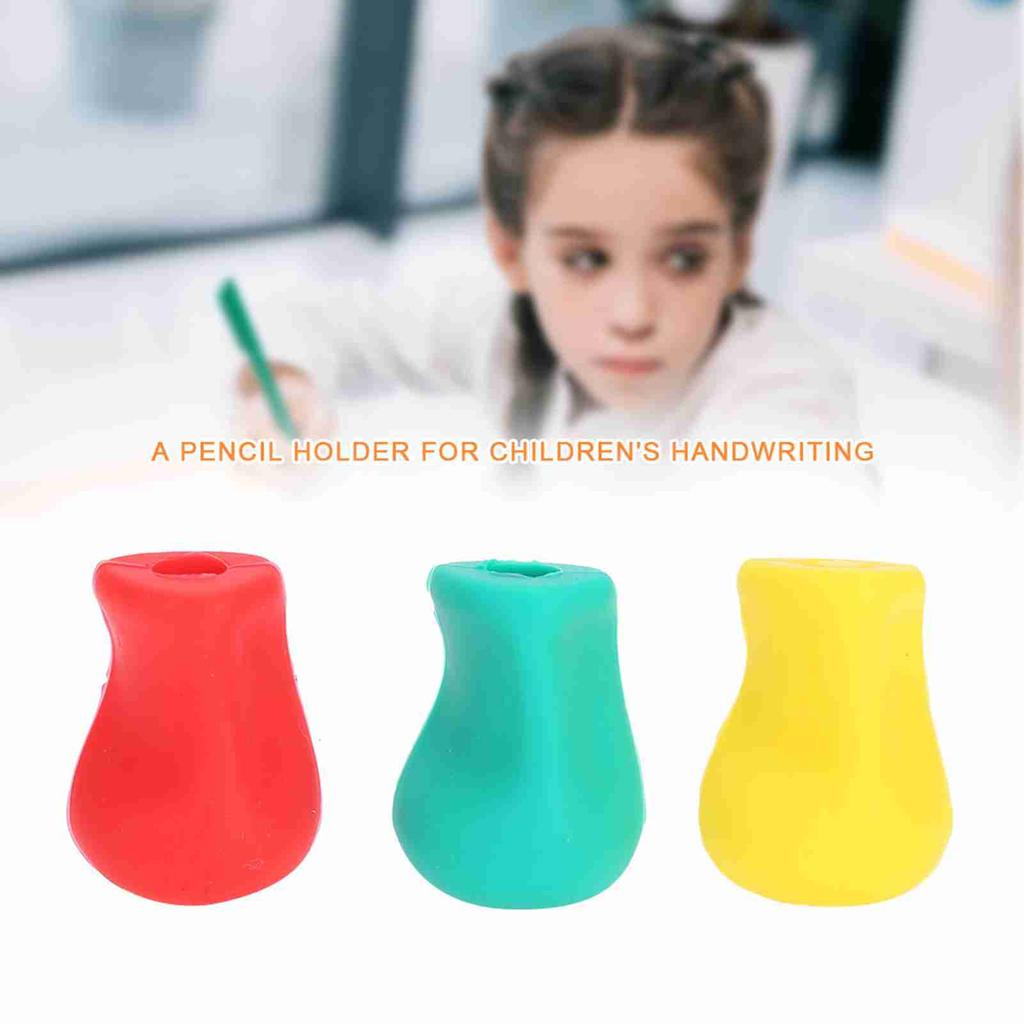 10pcs Silicone Pencil Writing Holder Ergonomic Pen Writing Aid Tool for Children Students