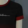 Men's Street Fashion Round Neck Short Sleeved T-shirt with 3D Printing Fresh Casual TEE Shirt