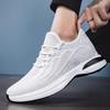 Men's Flyknit Height-Increasing Running Shoes - Breathable Mesh, Thick Sole, Low-Top, Spring/Summer Casual Sportswear.