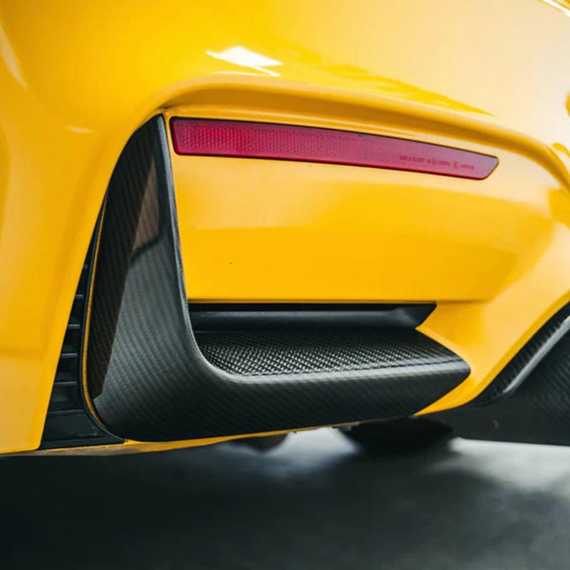 2014-2020 Per BMW F80 M3 F82 M4 F83 Spoiler Labbra Protezione Collisione Paraurti Posteriore Kit Carrozzeria Nero Lucido Aspetto Fibra di Carbonio