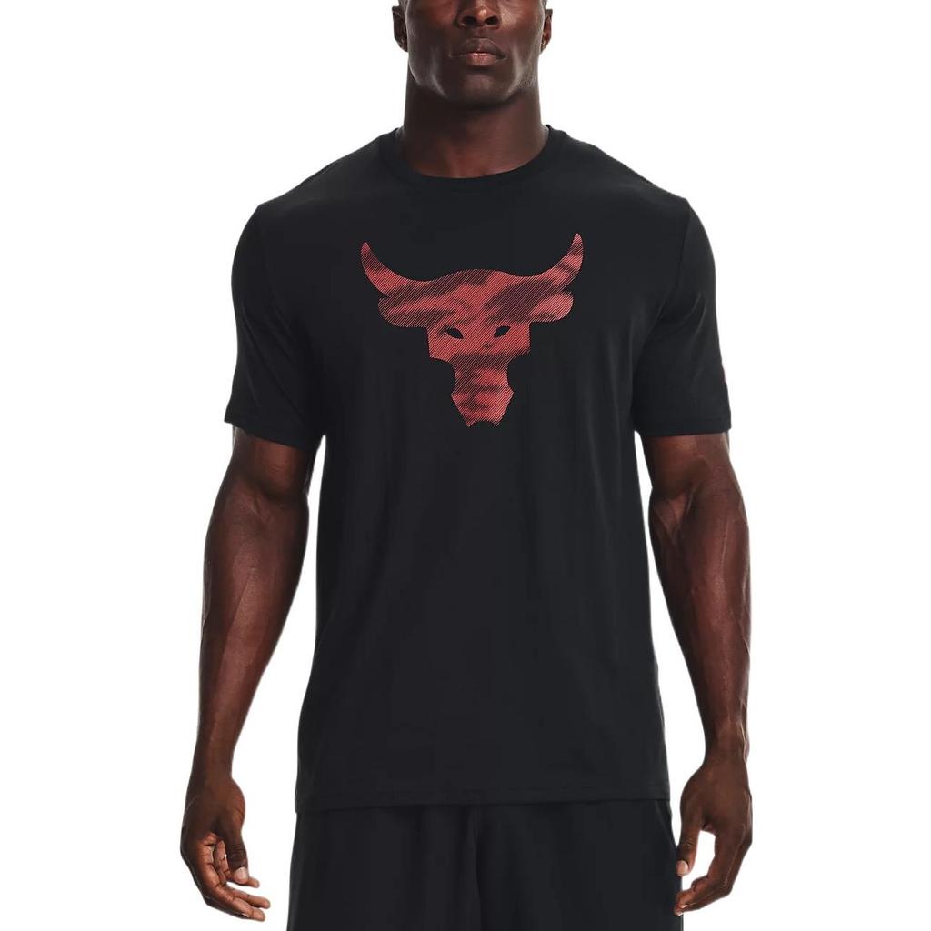 Under Armour Project Rock Brahma Bika póló 'Fekete Piros' Férfi 1371214-001