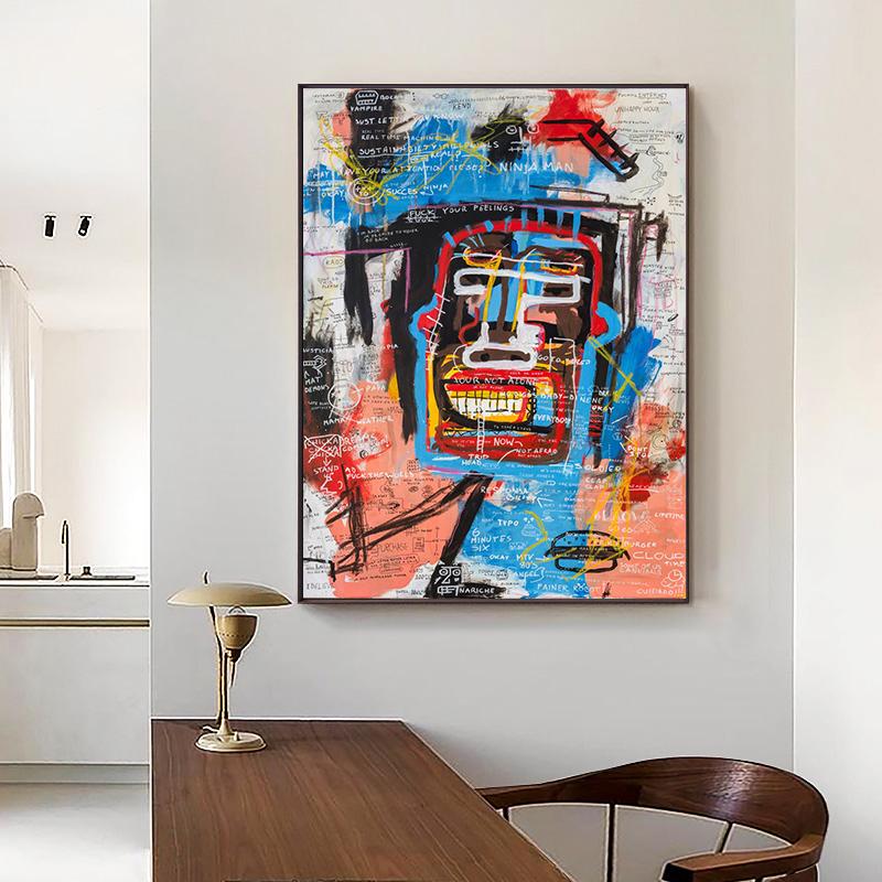 Abstract Style Painting Poster Canvas Painting Vintage Wall Art Picture For Modern Family Bedroom Decoration