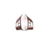 Fit For BMW 3 Series Steering Wheel Button 2005-12 Brown Wood Grain Frame Cover