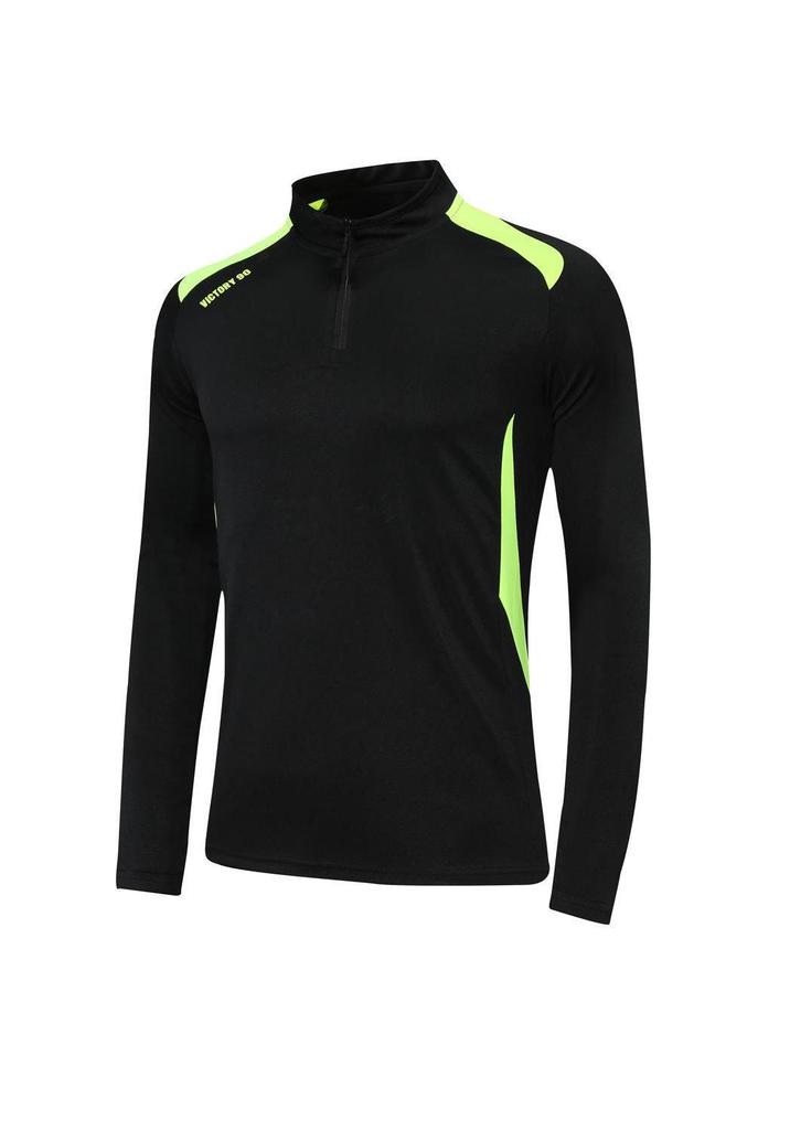 Unisex Half-Zip Long-Sleeve Football Training Set for Kids & Adults