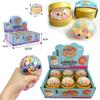 Soft Tpr Squishy Dumpling Toy With Steamer Rainbow Bead Glitter Squeeze Toy Stress Relief Fidget Toy Cute Kawaii Creative Toys