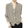 Autumn and Winter Wool Sweater Long-sleeved V-neck Casual Cardigan Women's Loose and Thin Jacket Top