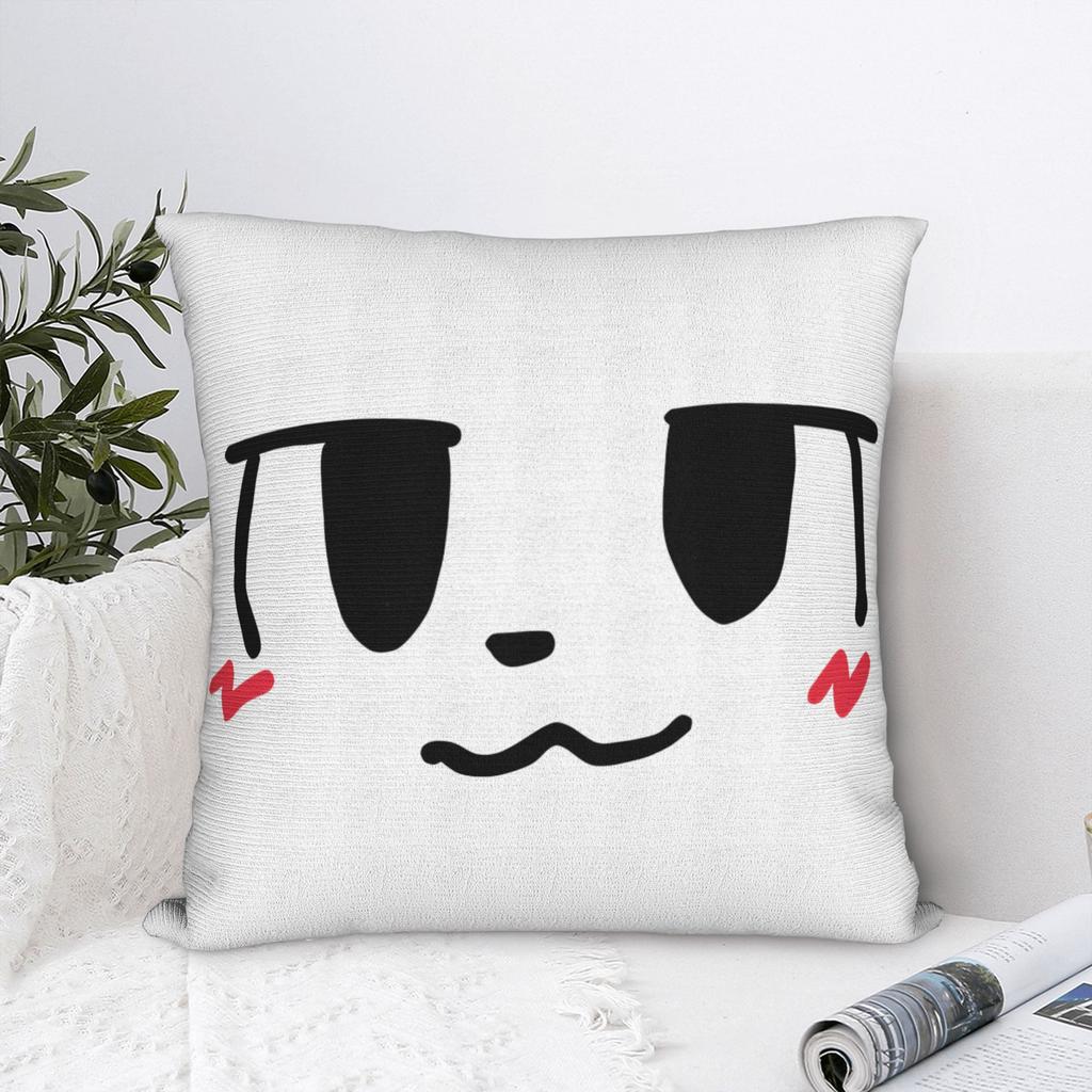 Boykisser Face Pillowcase Polyester Cushion Cover Gift Cat Pillow Case Cover Seat Square 45X45cm
