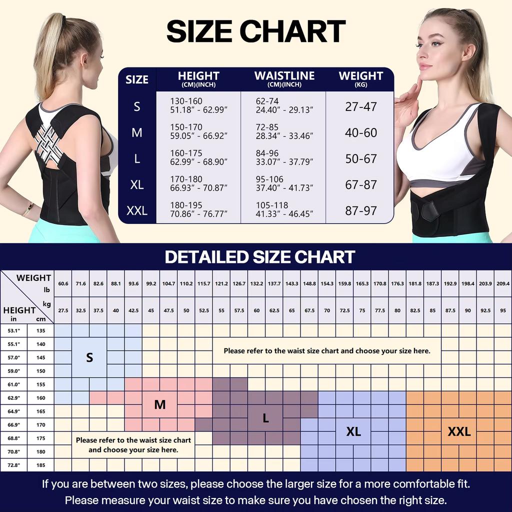 Anti-hunchback Corrector Posture Back Brace Adjustable Back Support Strap Elastic Back Correction Suitable for Men and Women