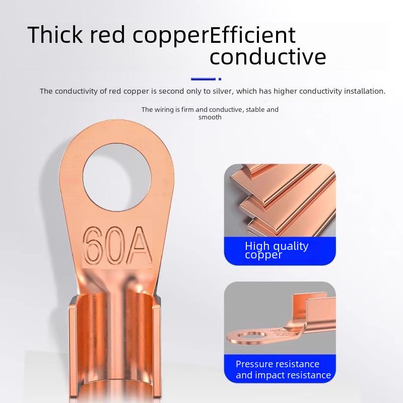 100A Copper Open Nose Battery Terminal Connector - National Standard