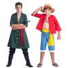 Children's Anime Cosplay Costume-Bounty Hunter Straw Hat Boy Outfits Muscle Design Kids Cosplay Suits for Anime Character Fans