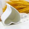 300ML, 2 pezzi/lotto, tazza termica per amanti in finissima porcellana, tazze da espresso originali, tazza a forma di cuore, regalo di nozze, tazza in porcellana bianca