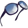 Joopin Sunglasses Polarized Sports Fishing Running Golf Driving UV Protection Fashion Dark Blue Women's