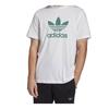 adidas Originals Trefoil Buchstabenlogo Rundhals-T-Shirt Herren Oberteile Weiß FM3789