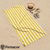 Yellow & White Line Soft Portable Travel Towel Unisex Ultra Lightweight Microfiber Oversized Sand Free Quick Dry Beach Towel