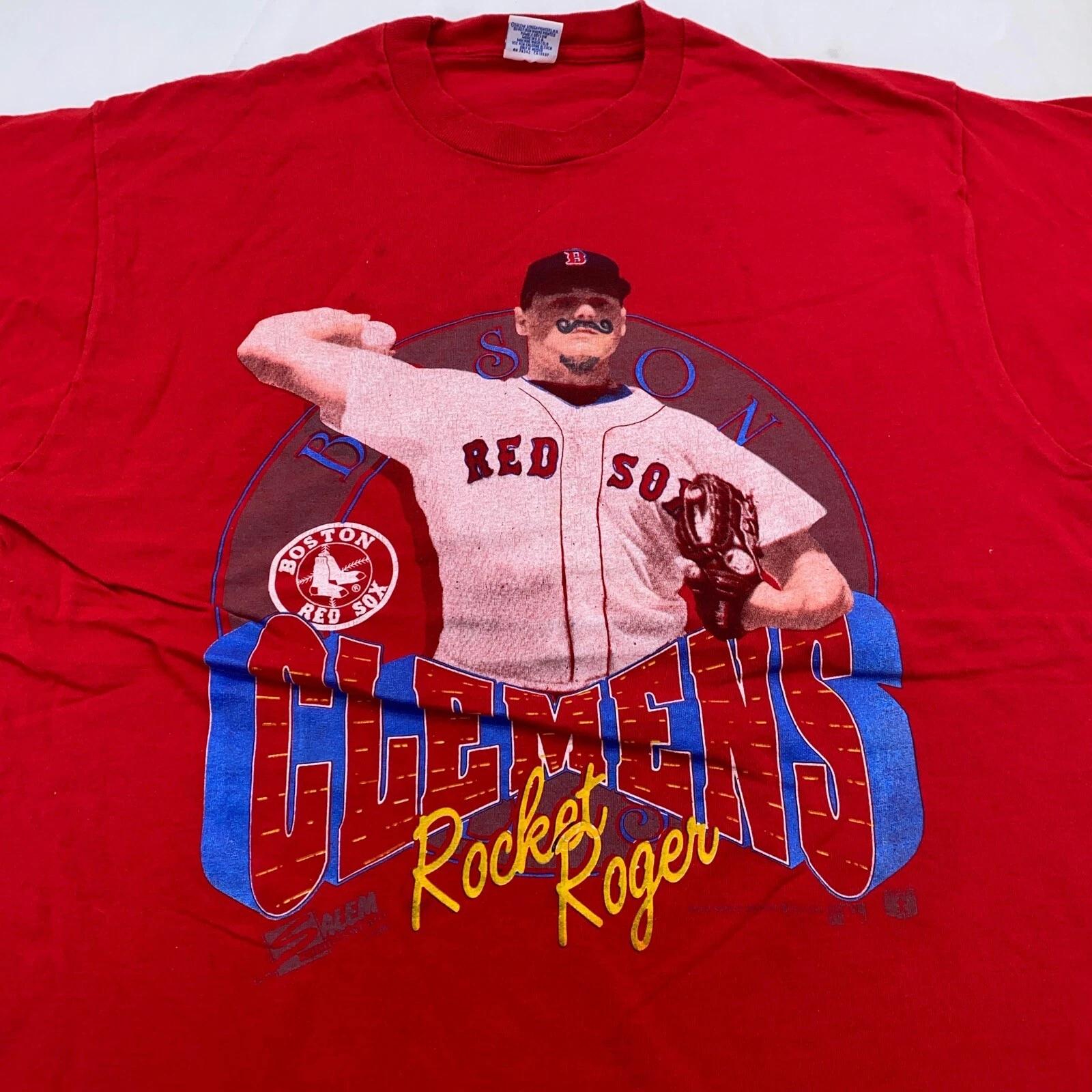 

DEFACED ANTI ROGER CLEMENS RED SOX vintage 90s T-Shirt LARGE/XL soft 4XL