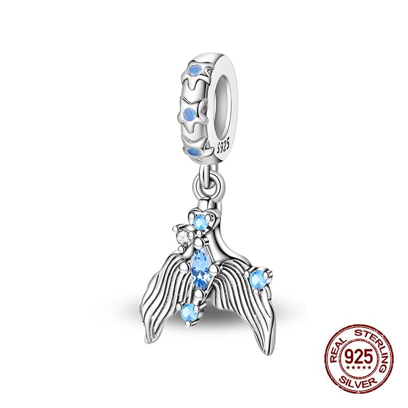 Summer Charms Copper Luminous Ocean Series Pendants Crab Whale Charms Beads Fit Original Bracelet Fine Diy Jewelry