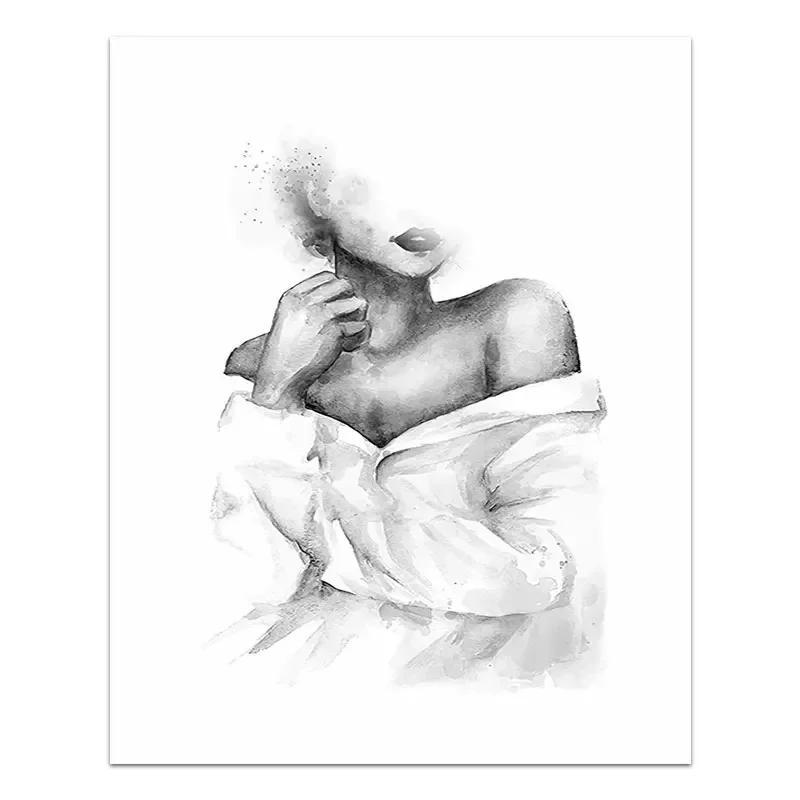 Black White Romantic Hand In Hand Canvas Painting Poste Love Quotes Wall Art Print Fashion Picture Couples Lovers Room Decor