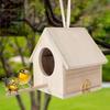 Bird House Wooden Bird Box for Wild Bird Viewing Small Birds Outside Outdoor