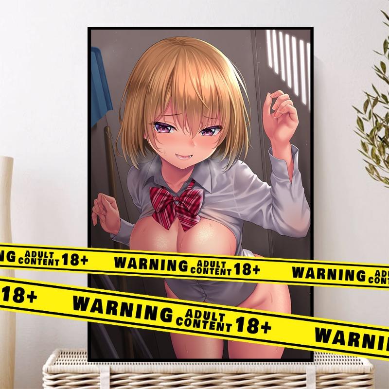 Azjatycka studentka seksowny plakat dekoracyjny na płótnie Niezcenzurowana japońska dziewczyna grafika ścienna druk malarstwo malarstwo ścienne