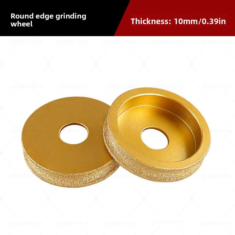 Brazed Diamond Round Edge Grinding Wheel for Tile Marble Granite Edge Trimming