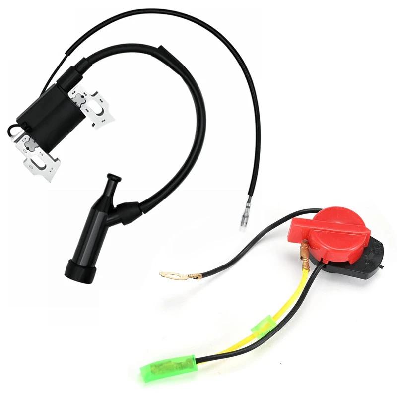 Xiaomi Ignition Coil and Engine Stop Switch Set 30500-ZE1-033 30500-ZE1-063 30500-ZE1-073 for GX110 GX120 GX140 GX160 GX200 Engines