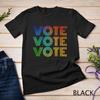 Gradient Vote Red White Blue Retro Election Simple T Shirt