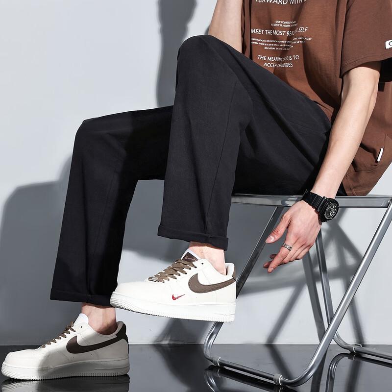TonLion Men's 2024 Loose Straight Casual Trousers