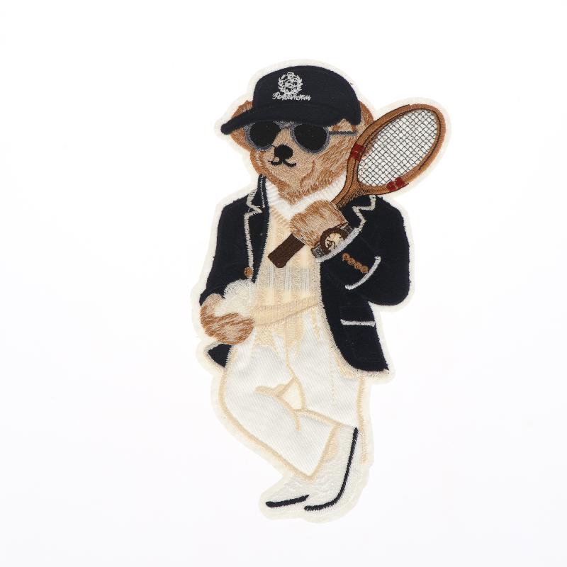 

Large Bear Clothing Patch Hand Sewn Embroidery Patches Clothes Decoration Accessories Sewing Applique DIY Craft Backpack Textile
