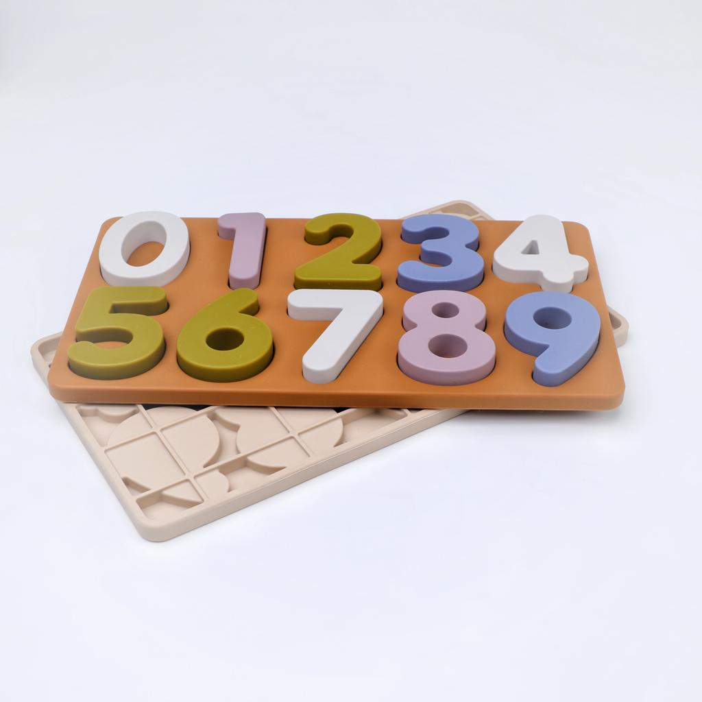 3D Number Letter Silicone Puzzle Jigsaw Baby Toys Sorting Math Brick Kids Educational Game Creative Learning Baby Shower Gifts