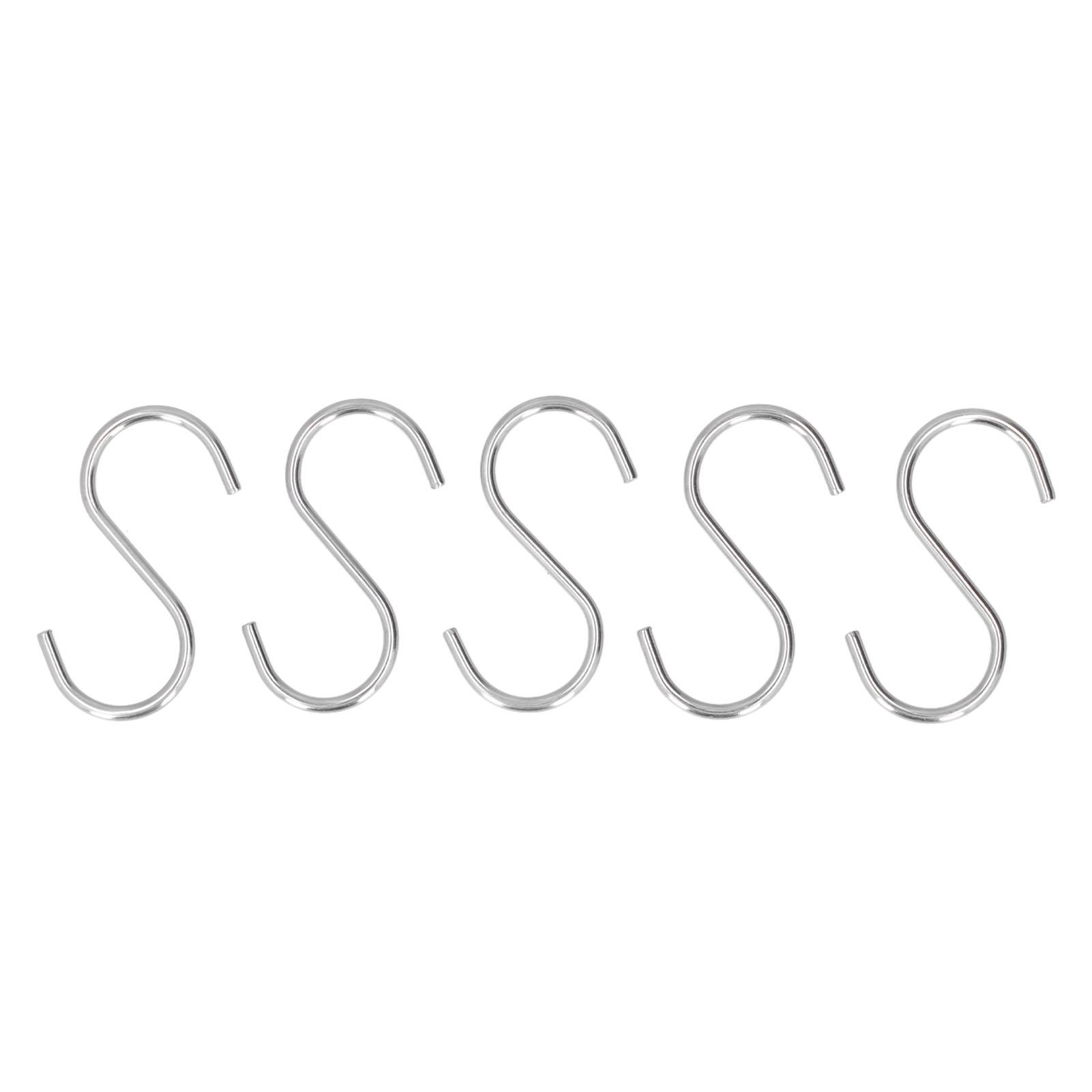 

5 шт. Крючки для маркизы RV S-образной формы из нержавеющей стали серебристого цвета Универсальные компоненты для автодома