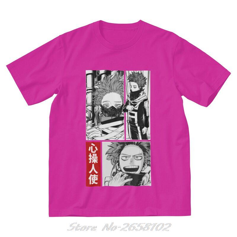 Boku No Hero Academia T Shirts Men Cotton T-shirt Anime Manga Hitoshi Shinso Tee Tops Harajuku Streetwear Tshirts Gift