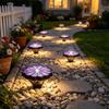 Waterproof Solar Flower Lights Petal Shape Solar Lawn Lights Ornament Buried Solar Lights  Yard