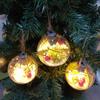 Christmas Baubles Balls with LED Light Hanging Pendant Christmas Tree Ornaments Home Hanging Ornament