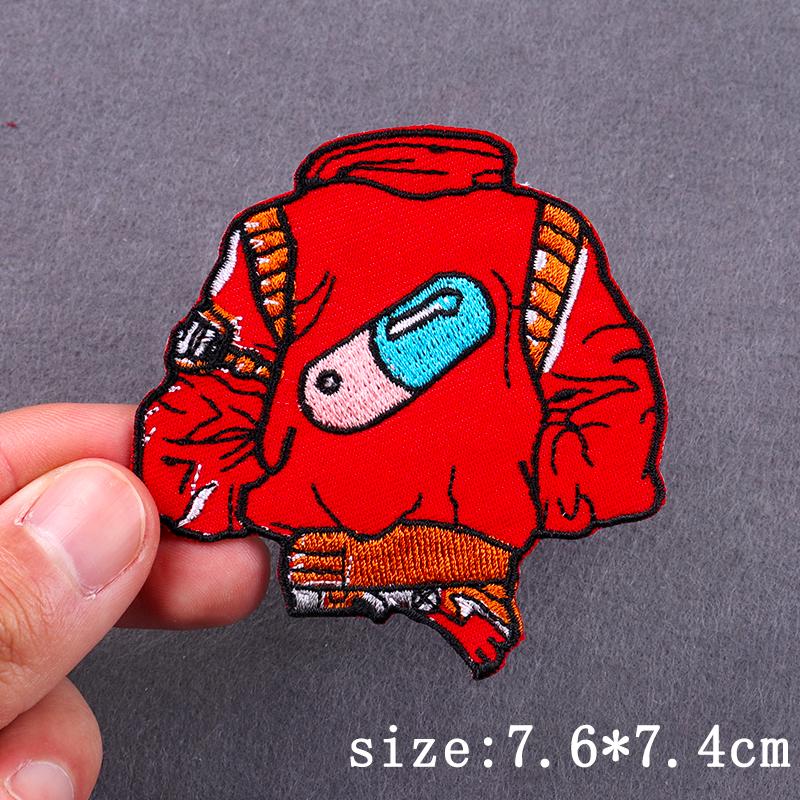 Demon Skull Patch Iron On Embroidery Patches For Clothing Thermoadhesive Patches For Clothes Hip Hop Punk Patch Stickers Badges