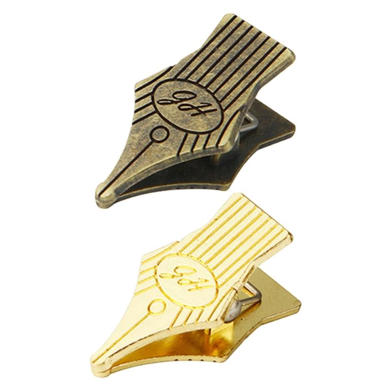 2Pcs Antique Note Paper Clip Journaling Page Clip For Book Notebook Journal Planner Documents Receipt Organization