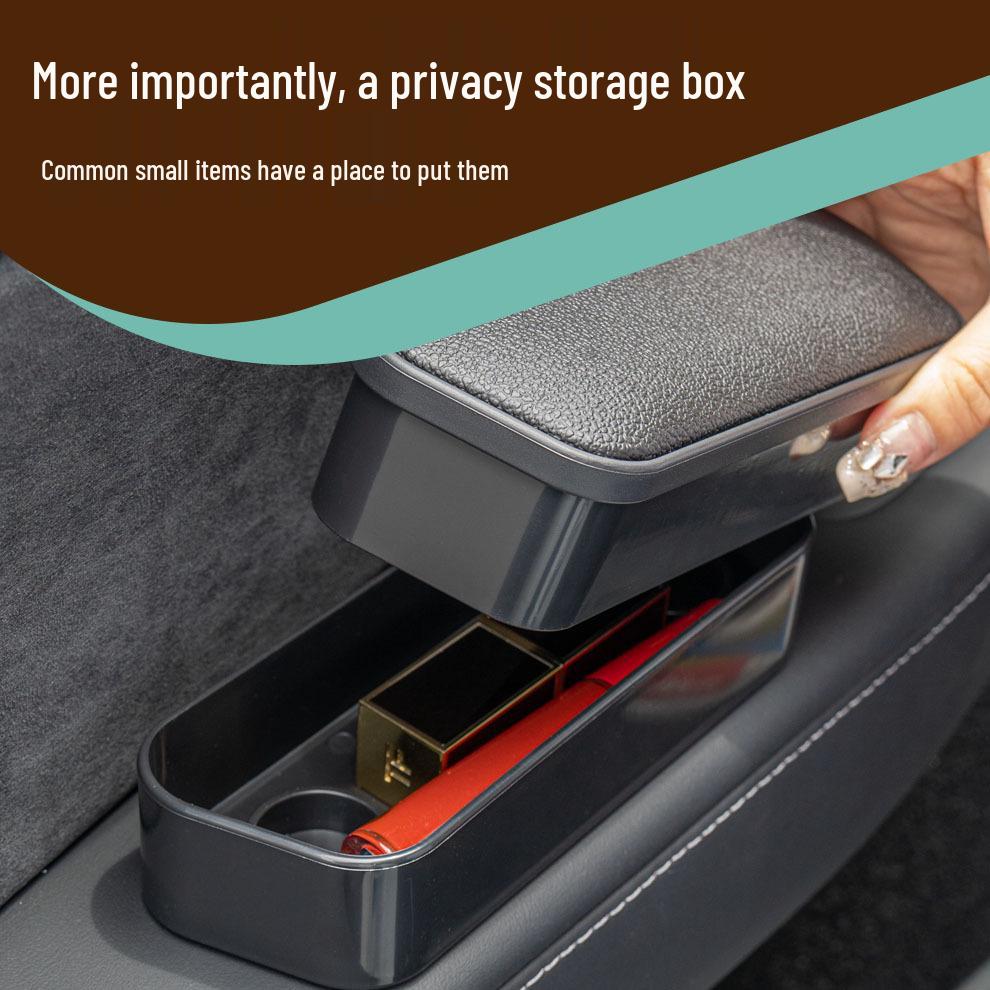 Universal Adjustable Car Armrest Pad with Storage