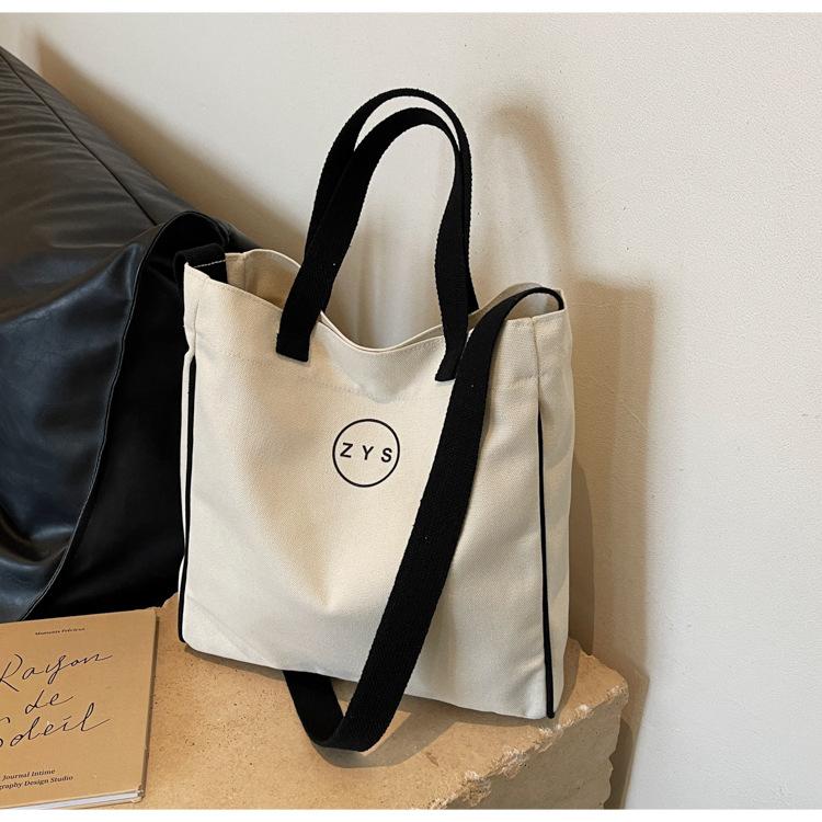 Premium Textured Canvas Bag Women's 2025 Summer New Versatile Commuter Large-capacity Shoulder Oblique Span Bag