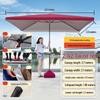 Gureide Outdoor Rectangular Patio Umbrella