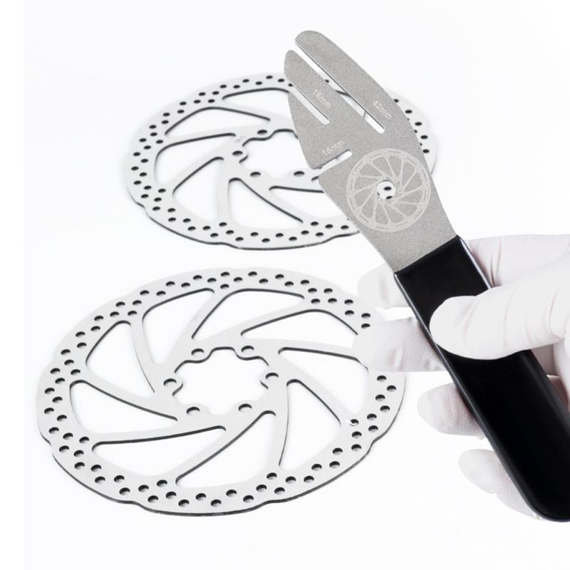 High Precisions Bike Disc Brake Calipers Adjustment Tool Flattening Corrections Wrenches Bicycles Brake Repair Tool