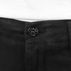 Stone Island Kids Solid Color Zipper Mid Waist Long Pants Kids bottoms Black 751630514-V0029