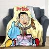 Mr Bean'S Birthday Bash Flannel Blanket Super Soft Warm Cozy Blanket For Sofa Bed Office Travel Allseason Home Decor Gift