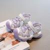 Fashion Children's Beach Shoes 2025 Summer Explosion Baby Girl Soft Sole Non-slip Sandals Hollow Single Net Casual Shoes